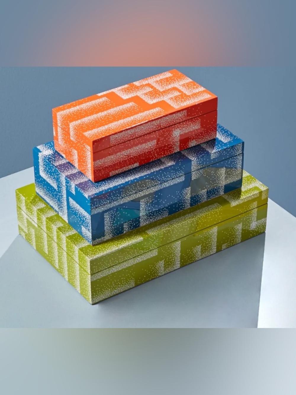 Jonathan Adler Vapor Laquer stacking boxes NWT